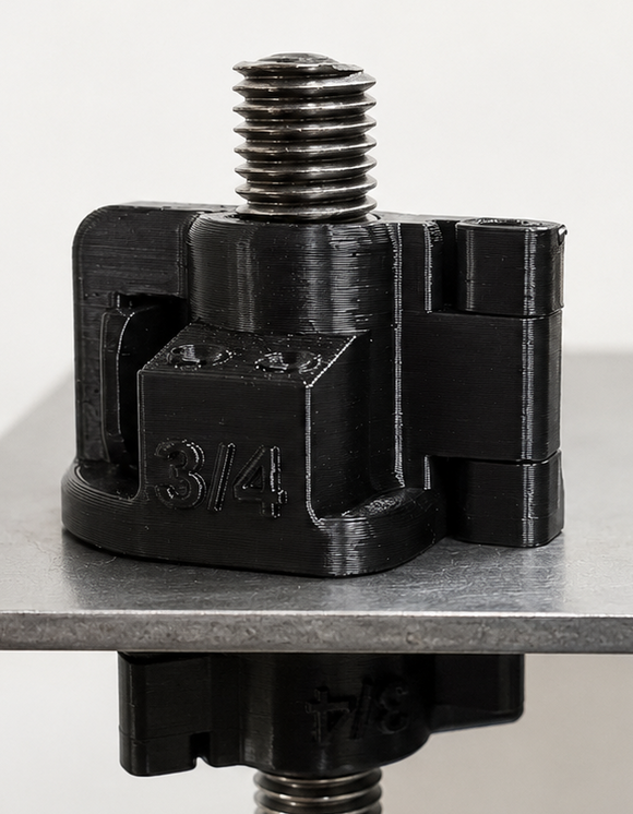 DULA-CLIP -Split Nut-"Bottom Nut"-24 pack- NEW HINGED Version available-  Patent Pending