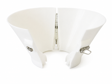 SPLIT Bollard Funnels- For pouring Bollards with pre-installed sign posts - 0
