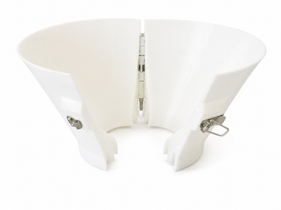 SPLIT Bollard Funnels- For pouring Bollards with pre-installed sign posts - 0