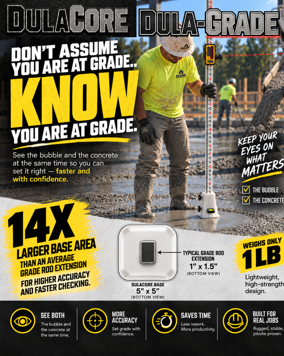 Dula-Grade -Grade Rod Base -Patent Pending-