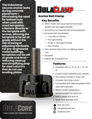 DULACLAMP -  Anchor bolt clamp - Patent Pending-2