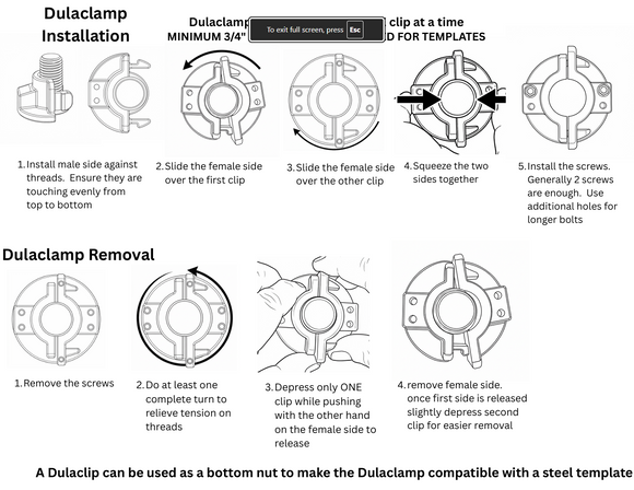 DULACLAMP -  Anchor bolt clamp - Patent Pending