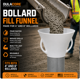BOLLARD FUNNEL- works with 4" and 6" bollards