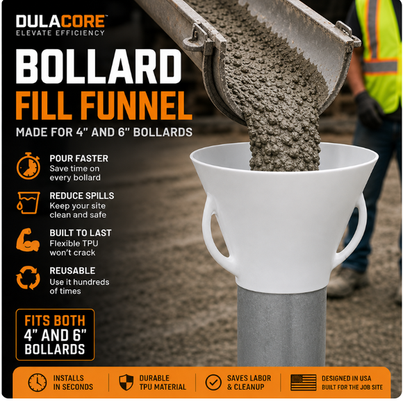 BOLLARD FUNNEL- works with 4" and 6" bollards