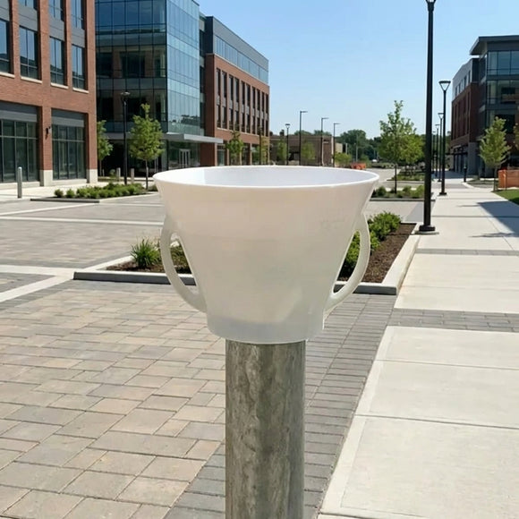 BOLLARD BOSS- funnel that works with 4" and 6" bollards-Due to high demand, current lead time is approximately 5–7 business days before shipment