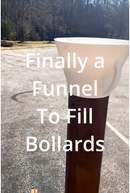 BOLLARD BOSS- funnel that works with 4" and 6" bollards-Due to high demand, current lead time is approximately 5–7 business days before shipment-4